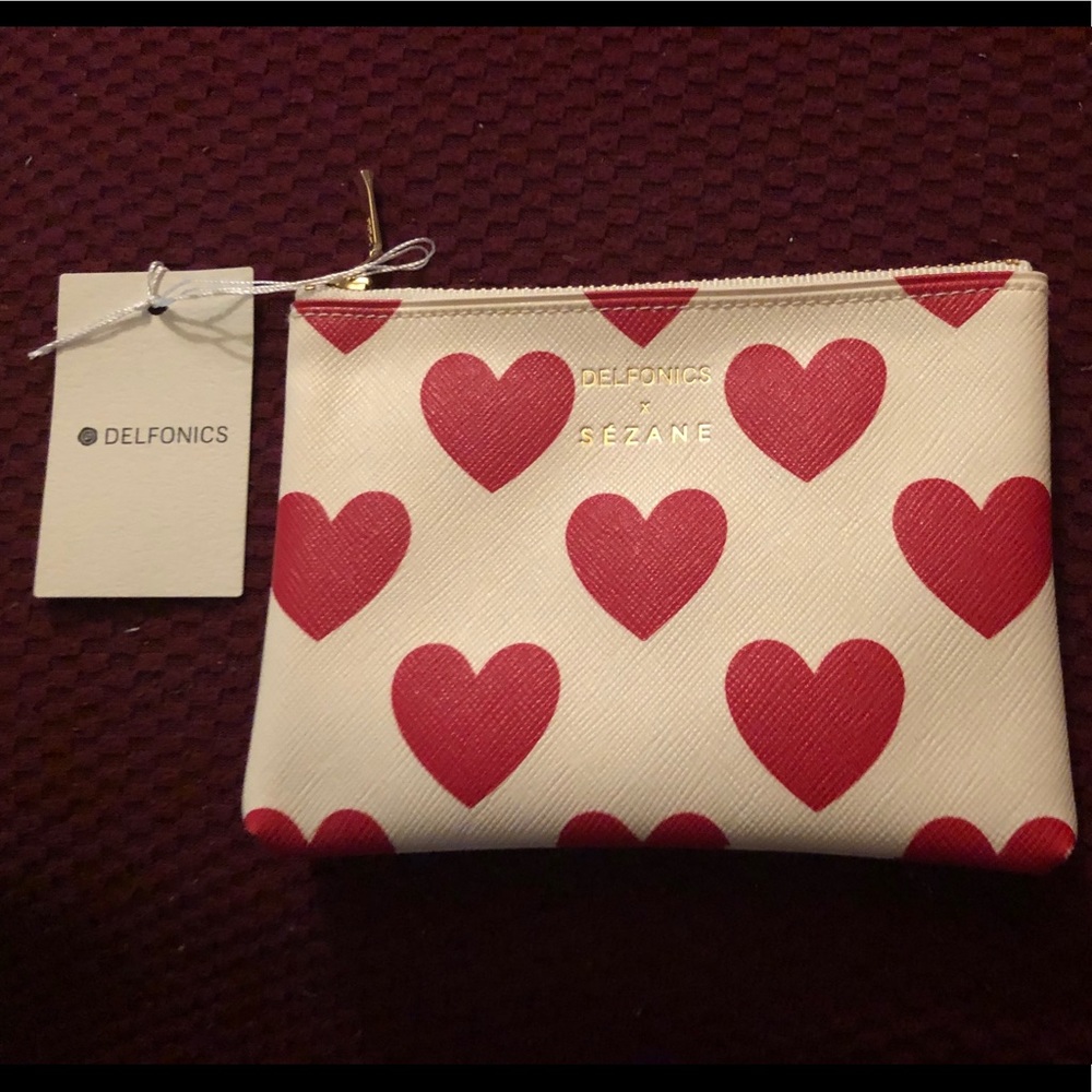 Delfonics X Sezane Mini Heart Pouch
